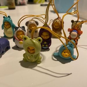 10 Peek a Pooh figures lot with free bonus 2 that were ripped a bit
